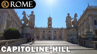 Rome guided tour ➧ Capitoline Hill 4K Ultra HD [upl. by Nodnab]