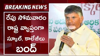 Ap schools colleges bandh tomorrow latest news  ap schools colleges holidays in August 2024 [upl. by Atram544]