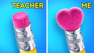 GENIUS TRICK FOR STUDENTS  Back to School Hacks Types of Students in School by 123 GO GOLD [upl. by Sky909]