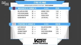 Eynsford CC Sunday XI v Waggoners CC Sunday XI [upl. by Aihceyt]