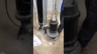 Sliding installation mode of sewage pump [upl. by Alroy]