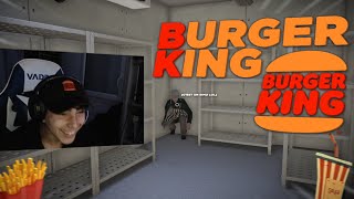 IL SEST ENFERMÉ DANS LA CHAMBRE FROIDE  BURGER KING Simulator ft Aupslo amp Mitro [upl. by Tnomyar380]