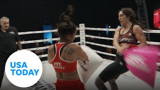 Pillow fighting has entered the professional ring  USA TODAY [upl. by Ainollopa]