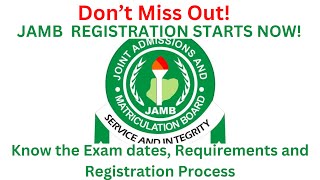 JAMB 2024 Registration Starts NOW  Easy Steps to Register with Less Stress [upl. by Oirogerg]