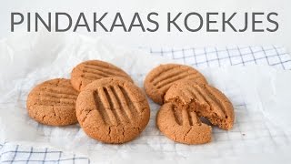 RECEPT  3 ingrediënten pindakaas koekjes [upl. by Shawnee]