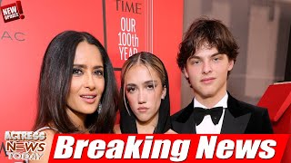 Salma Hayek Celebrates Her Stepsons 18th Birthday With Sweet Post [upl. by Asteria5]