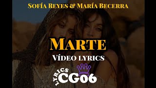 Marte María Becerra amp Sofía Reyes vídeo lyrics [upl. by Huey]