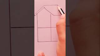 How to draw a House  House Drawing  Building Drawing  Anabias Drawing [upl. by Rapsag238]