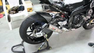 Racefit Black Edition Full system Lobster Back BMW S1000rr 2010 by Powerspeedshop [upl. by Tolmann]