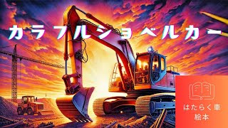 【はたらくくるま】カラフルショベルカー 【絵本読み聞かせ】 [upl. by Eelak]