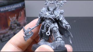 Chaos Space Marines Chaos Lord  Review WH40K [upl. by Tnafni]