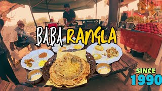 Desi Saag Paratha  Cheapest Saag Paratha Street Food Nashta  Saag Aloo ParathaDESI NASHTA SAAG [upl. by Minerva]