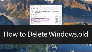 How to Delete The Windows Old Folder 2021 from Windows 10 [upl. by Einapets]