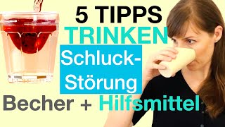 Schluckstörung  5 TIPPS fürs TRINKEN Schlucksicherheit bei Dysphagie SippaBecher Hilfsmittel [upl. by Ferdinande622]