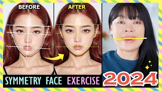 2024 SYMMETRY FACE EXERCISE  Fix asymmetrical face Get a perfectly symmetrical face in 2 weeks [upl. by Natanoy]