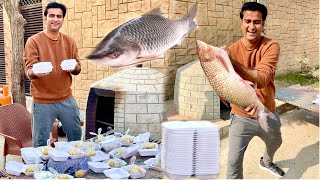 Aray wah Aaj Giant Fish bna k Distribute kr di [upl. by Anna-Diane328]