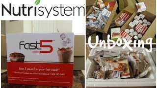 My First NUTRISYSTEM Unboxing  Including Fast 5 Dry amp Frozen Foods Boxes [upl. by Gen]