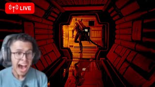 ESTE JUEGO es TERROR PURO AYUDA 🚨  Alien isolation Episodio 3  DETRAS DE CAMARAS [upl. by Pufahl]