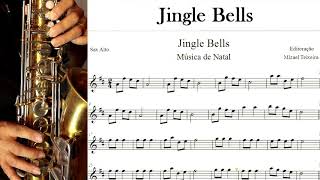 Jingle Bells  Partitura  Sax Alto [upl. by Anialahs]