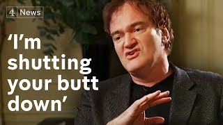 Quentin Tarantino interview Im shutting your butt down [upl. by Nnaeus421]