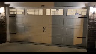 Nighttime Classy Garage Door Opening and Closing [upl. by Oap341]