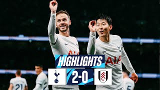 TOTTENHAM HOTSPUR 20 FULHAM  PREMIER LEAGUE HIGHLIGHTS  SON amp MADDISON SEND SPURS TOP [upl. by Anyar]