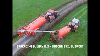 Slurry Spreading with a Moscha Swivel Spout [upl. by Aznerol]