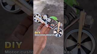 Diy kreatif motor moge custom kaleng bekas bertenaga diy creative toys mainan motor dinamo [upl. by Ena]