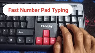 fast number pad typing [upl. by Aronas]