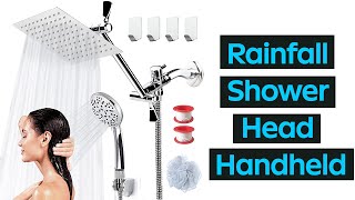 Best Shower Head Review 2021  COSYLAND Rainfall Shower Head Handheld [upl. by Ahsenat142]