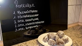 Hjemmelavede romkugler  de bedste  How to make Danish pastry recipe  rumballs [upl. by Neb]