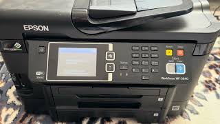 epson wf3640 printing blank pages  printhead cleaning  not printing issue resolved and fixed [upl. by Alyda]