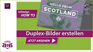 Duplex Bilder erstellen – InDesign HOW TO [upl. by Saidel]