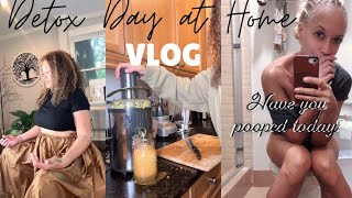 Daily Vlog  Did a V Steam today  Gave myself a home colonic  Made a detox drink [upl. by Ardnatal282]