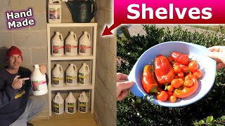 Garden Fertilizer Shelves Woodworking [upl. by Ydoc]