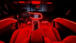 SCATPACK CHALLENGER LIGHTNING TRENDZ AMBIENT LIGHTING AND HEADLIGHTS Flow Series [upl. by Ainar]