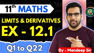 Class  11 Ex  121 Q1 to Q22 Limits amp Derivatives Maths  CBSE NCERT GREENBoard [upl. by Reivaz]