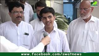 Swat board matric Result 2023  1st Position Holder Jawad Alam Interview [upl. by Norene]