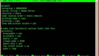 Integrate CUPS in Samba and share to Windows World [upl. by Derwon]