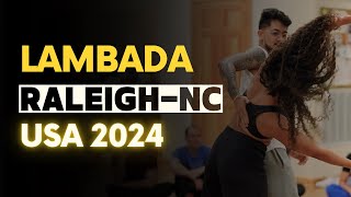 Iago Hassuike and Vanessa Meirelles  Lambada Demo  Raleigh NC  USA 2024 [upl. by Sarajane]