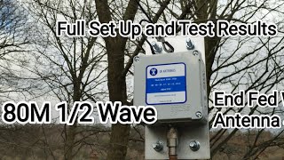 80m Half Wave End Fed Antenna Vs Dipole and Vertical [upl. by Oiceladni]