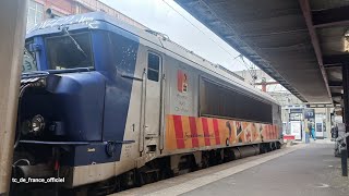 arrivé en gare de Dunkerque en VR2N Loco BB22200 22250 PACA spécial terhautdefrance K70 carnaval [upl. by Magbie]