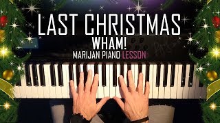 How To Play Wham  Last Christmas  Piano Tutorial Lesson  Sheets [upl. by Nomyt]