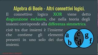 Tutorial su Algebra di Boole [upl. by Leirad]