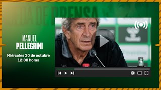 🚨 DIRECTO  Rueda de prensa de Manuel Pellegrini previa al CDGévoraRealBetis ⚽💚 [upl. by Ellehcit]