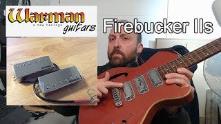 Some riffs on Warman Guitars Firebucker IIs [upl. by Adnilim]