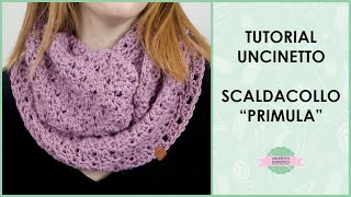 Tutorial scaldacollo uncinetto quotPrimulaquot  Uncinetto dArgento [upl. by Elexa134]