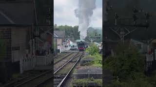 9F at Grosmont station on the North Yorkshire Moors Railway [upl. by Dranoel474]