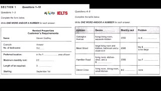 Rented Properties Customers Requirements Ielts Listening most repeated in Exam For Academic S👩‍🎓 [upl. by Nay]