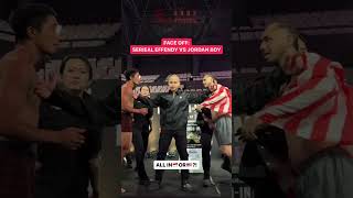 FACE OFF memanas🔥🔥 SERIAL EPENDI VS JORDAN BOY byoncombat shorts fyp boxing celloszxz [upl. by Komara]